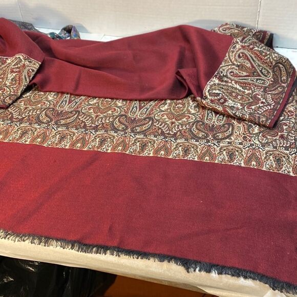 NTM Shawls Accessories - Paisley NTM  Shawl Australian Wool